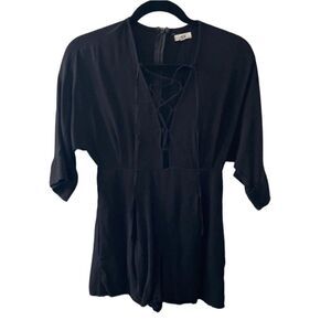 🖤 Lucca Black Romper - Size Small